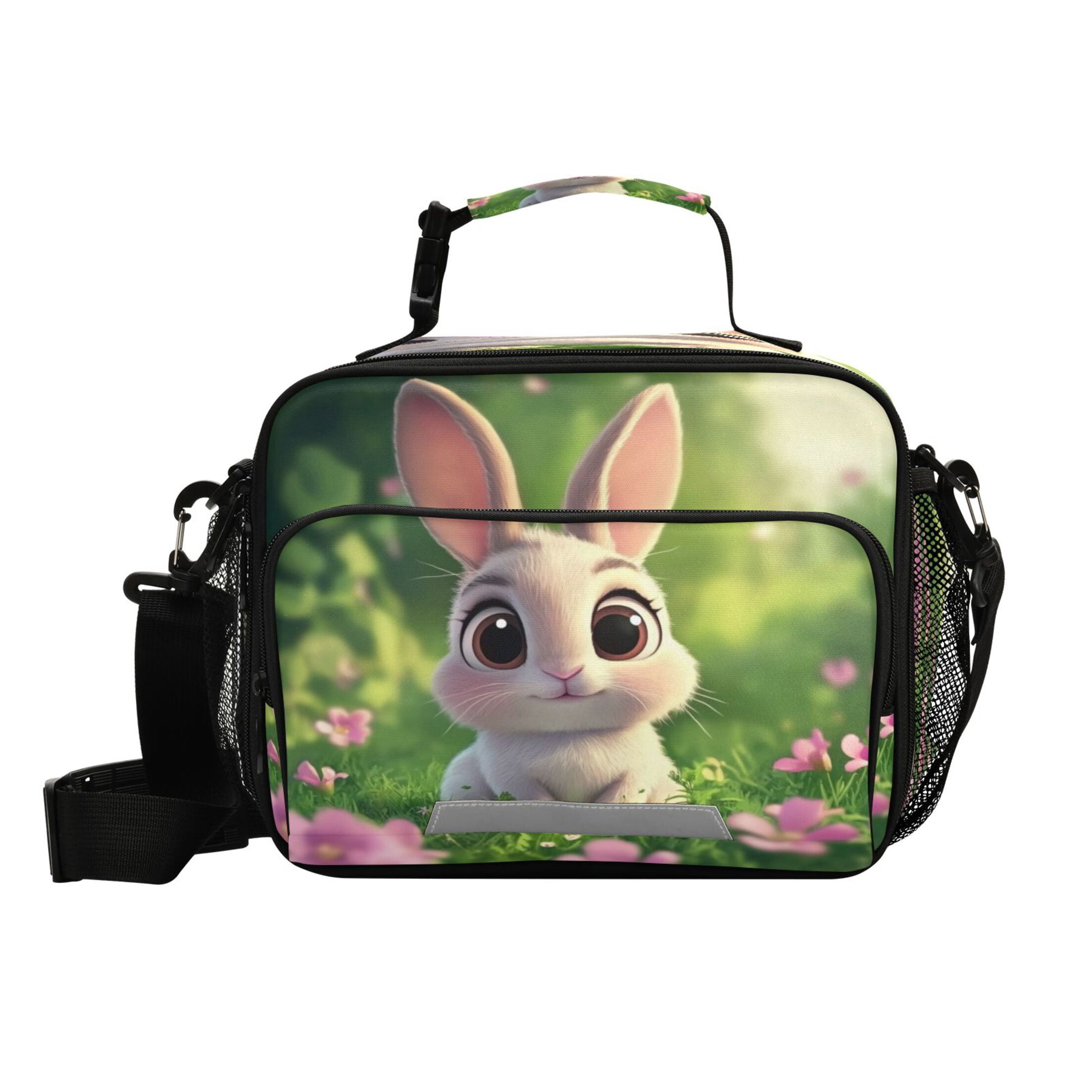 Take Away Lunch Bag - Insulated Bunny Toile Green main image 1