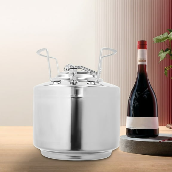 6L Mini Ball Lock Keg 304 Stainless Steel Home Brewing Keg Beer Brewing Keg
