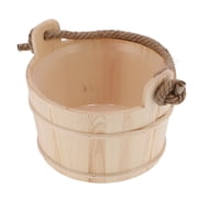 6L Sauna Bucket SPA Steam Room Accessory High Capacity Wooden Barrel with Handle for Shower Swimming Pool and Experience