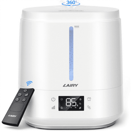 Lairy 6L Top Fill Humidifiers for Bedroom, 28 dB Quiet Supersized Cool Mist Humidifiers for Large Room, Air Humidifier for Home, Night Light, Ultrasonic