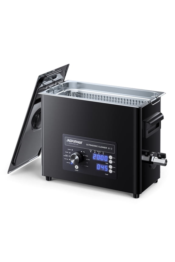 6L Ultrasonic Cleaner Machine with Digital Timer Temperature Control for Jewelry Tools