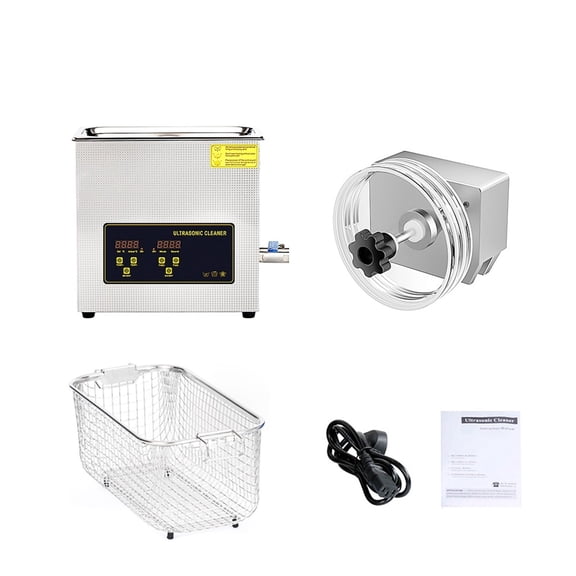 6L Ultrasonic Vinyl Record Cleaner with Bracket for Wash 7-12 Inch LP EP Discs ,Strong Cleaning