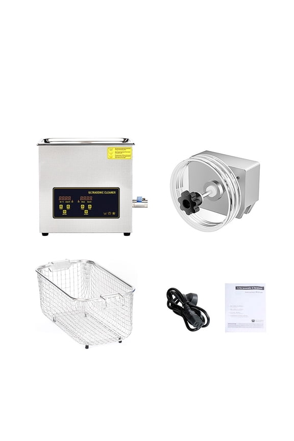 6L Ultrasonic Vinyl Record Cleaner with Bracket for Wash 7-12 Inch LP EP Discs ,Strong Cleaning