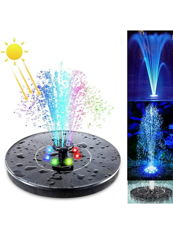 6LED Solar Fountain Swimming Pool Floating Water Fountain Bird Bath Outdoor Swimming Pool Waterfall Decoration