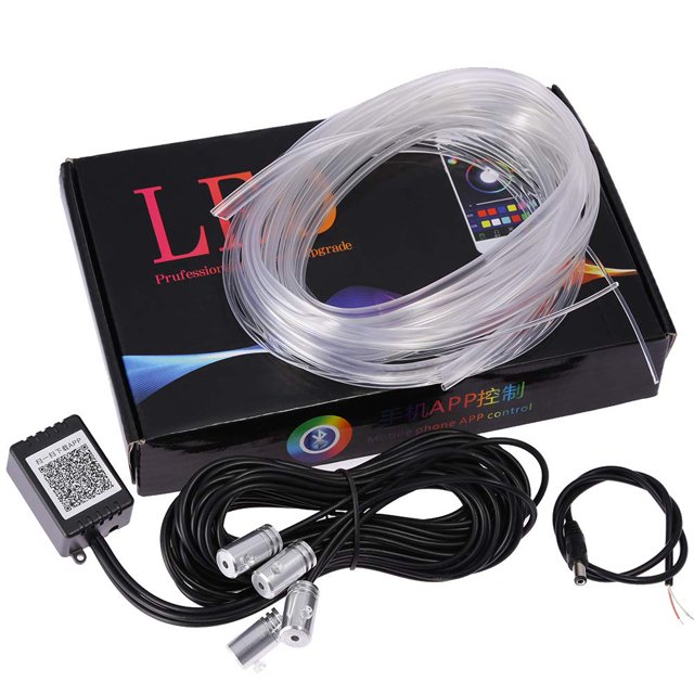 6M RGB LED Car MMF7 Interior Neon EL Waterproof Strip Light Sound