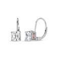 thumbnail image 1 of 6MM Cubic Zirconia Earrings in Silver & Rose Gold Plated Silver, 1 of 4