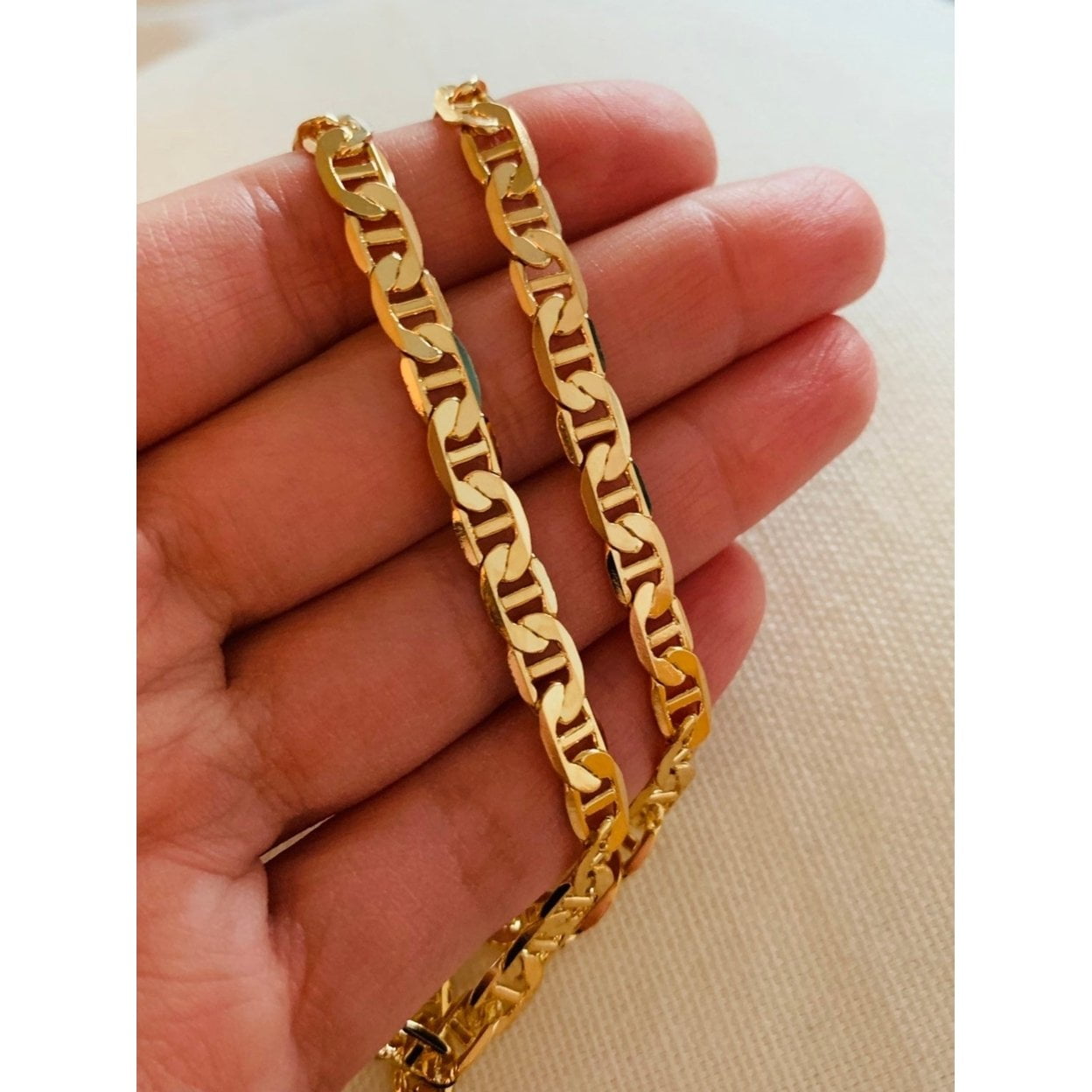 Mulinelli Da Pesca Shimano Collana Catena Mariner Puffata Uomo In Acciaio Inox - Argento, 18-40 Pollici, Larghezza 10 Mm, Heavy & Wide Collana Uomo Argento - Foto 9