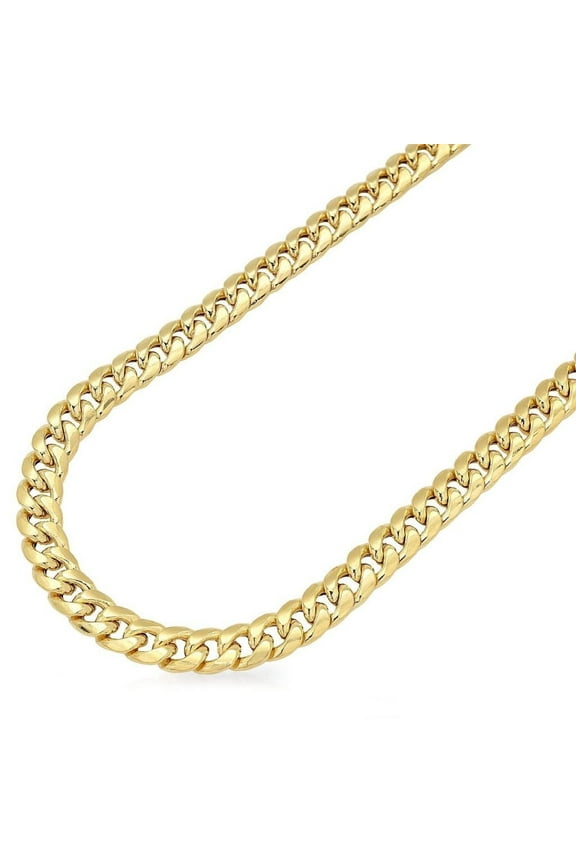 6MM Miami Cuban Necklace - Unisex - Gold - 18inch Length