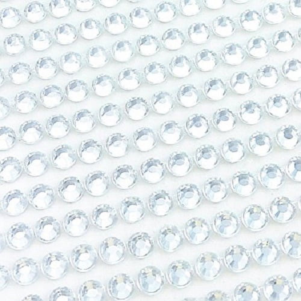 6MM Self Adhesive Glitter Crystal Gem Jewels Sticker Diamante Rhinestone  504 Pcs 