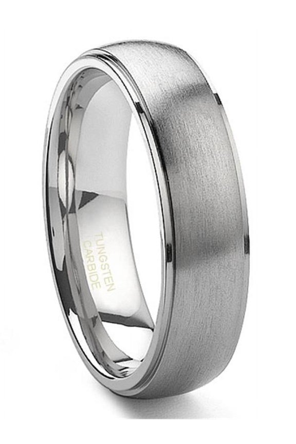 6MM Tungsten Carbide Satin Finish Wedding Band Ring Sz 6.0