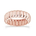thumbnail image 1 of 6MM Unique Plain 14k Rose Gold Over Sterling Silver Fine Wedding Band Ring Jewelry For Men & Woman Ring Size-8.5, 1 of 3