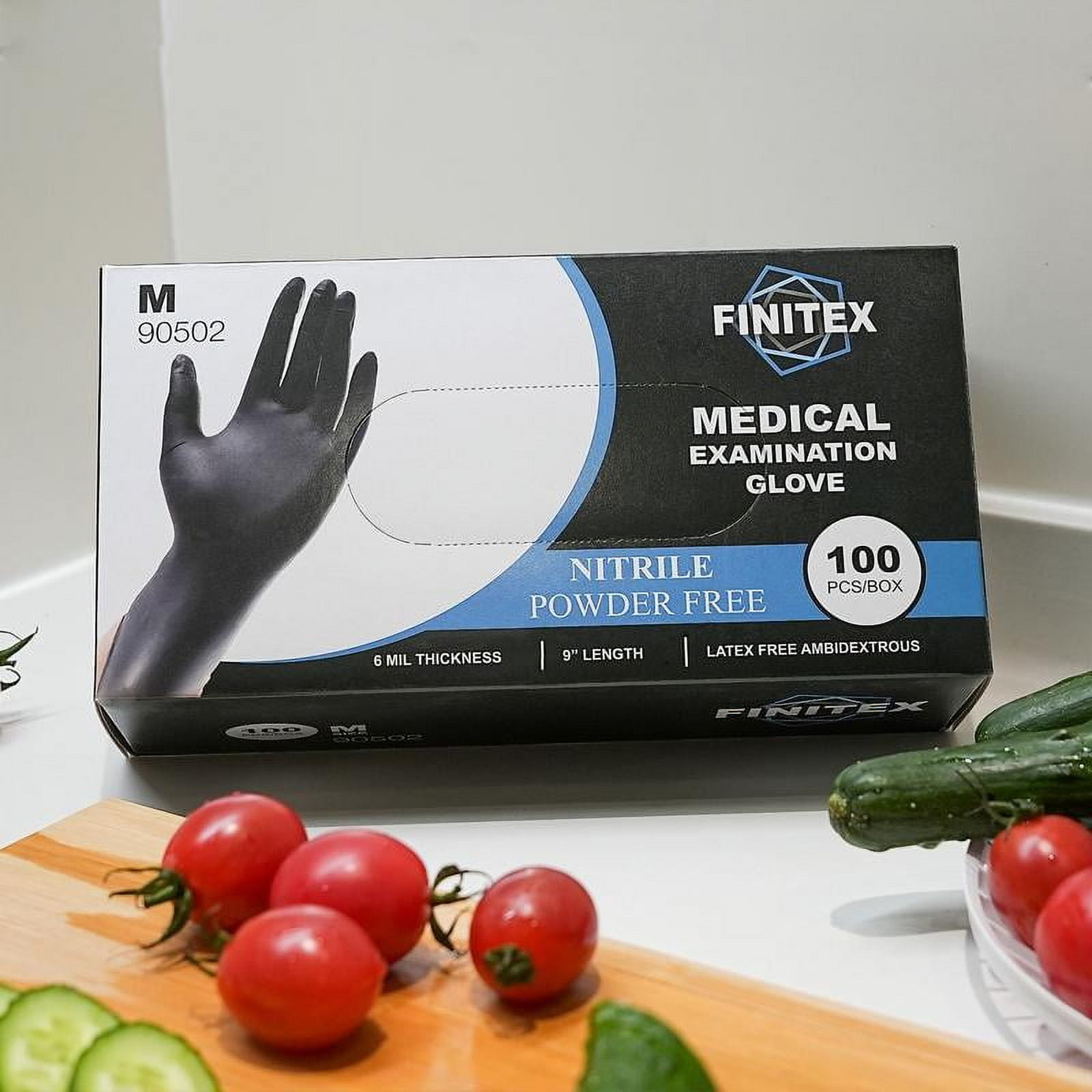 6Mil Nitrile Gloves, Black Thick Strong Work for Heavy Duty Car Repair ...