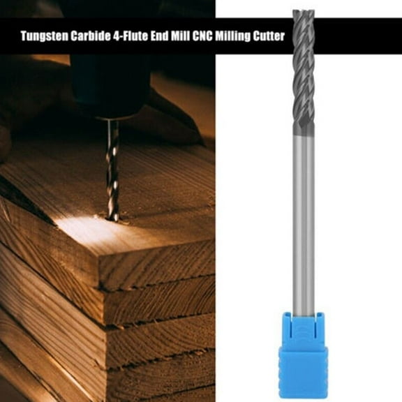 6Mm Hrc50 4-Flute Extra Long Shank 150Mm Carbide End Mill Milling Cutter Cnc