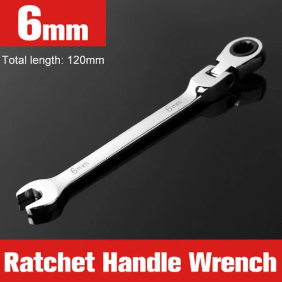 6Mm Ratchet Wrench Ratchet Dual-Purpose Wrench Open-End Wrench