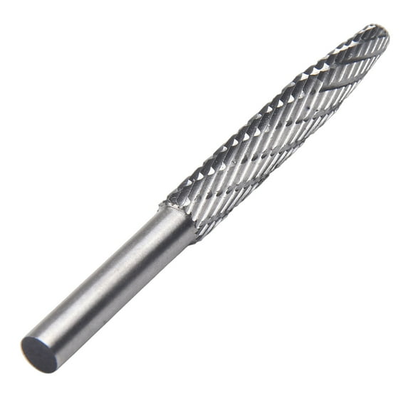 6Mm Shank High Speed Steel Rotary Burr Tool Plastic Wood Carving Rotary File 6×8×80Mm L
