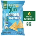 thumbnail image 1 of LATE JULY Snacks Garden Ranch Tortilla Chips, 6 oz Bag, 1 of 11