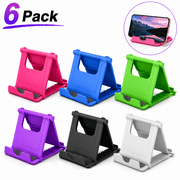 6PACK Desktop Cell Phone Stand Holder, Portable Universal Desk Stand for All Mobile Smart Phone Tablet Display