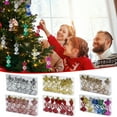 thumbnail image 1 of 6PC 1.2x3.7 Inch Christmas Candy Ornament Set Hanging Candy Cane Ornaments Christmas Tree Ornaments for Xmas Party Decorations Shiny & Glitter Decorated – Christmas Tree Ornaments, 1 of 3