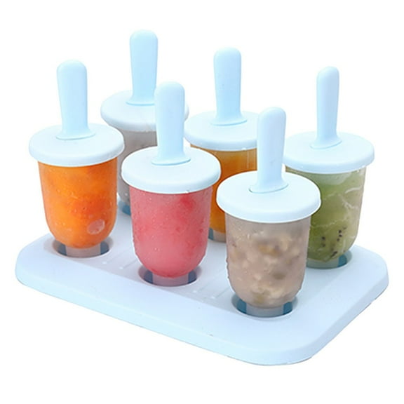 6PC/1 Set Circular With Lid Ice Tray DIY Ice Cream