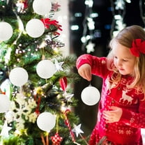 6PC 10cm Christmas Christmas Tree Ornaments Plastic Christmas Decorations Christmas Tree Decorations