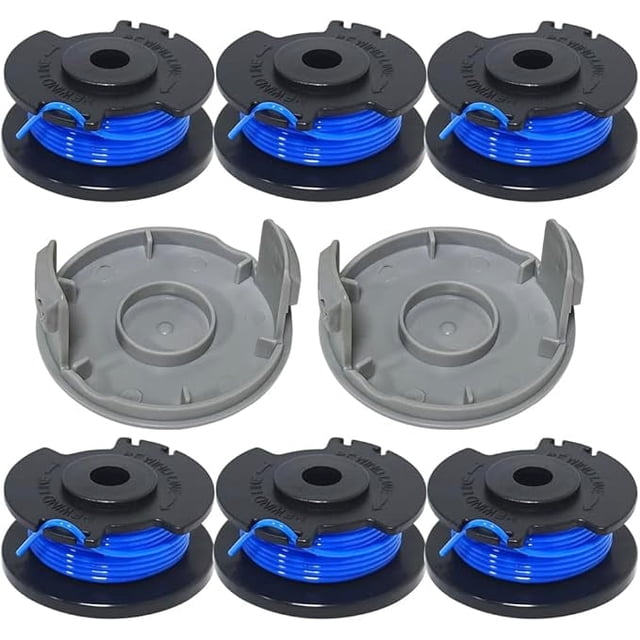 6PC +2PC AC14RL3A AC14RSLA Replacement Line Trimmer Spool for Ryobi ...