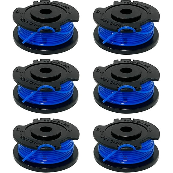 6PC 88524 88532 51484 Trimmers Replacement Spools for 51484/51484T/ 51486/51487/ 51434/51435 12 Inch 20/24-volt 51484 Cordless Trimmer/Edger