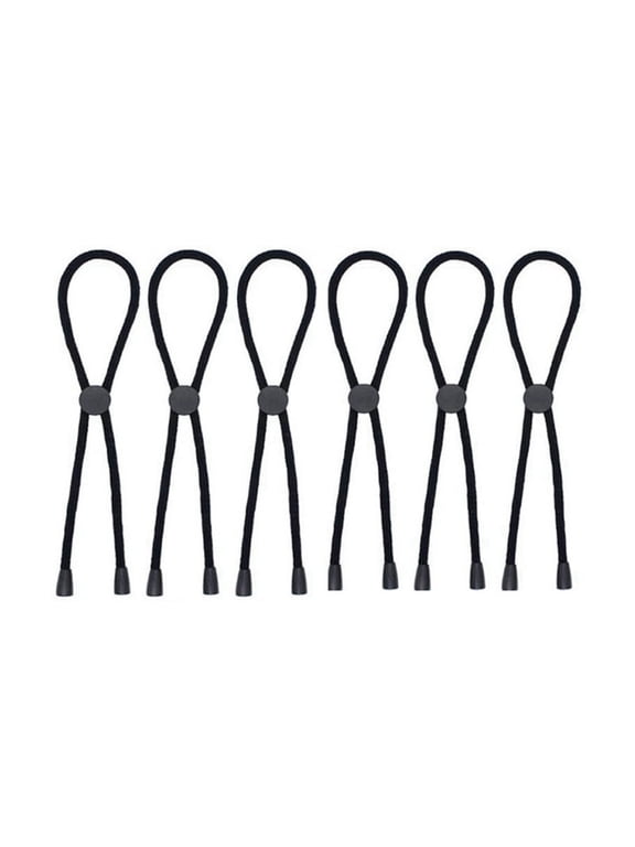 6PC Afro Puff Ponytail Ties Adjustable Hair Ties Long Hairband for Thick Natural Curly Hair Bun Long Headband Ties