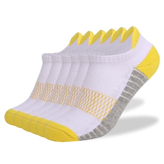 6PC Ankle Athletic Running Socks Low Cut Sports Socks for Men and Women Comfortable Exercise Socks Running and Workouts Breathable Lightweight Performance Athletic Socks Workout Sets