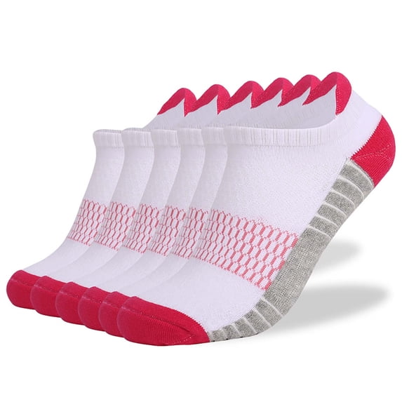 6PC Ankle Athletic Running Socks Low Cut Sports Socks for Men and Women Comfortable Exercise Socks Running and Workouts Breathable Lightweight Performance Athletic Socks Workout Sets