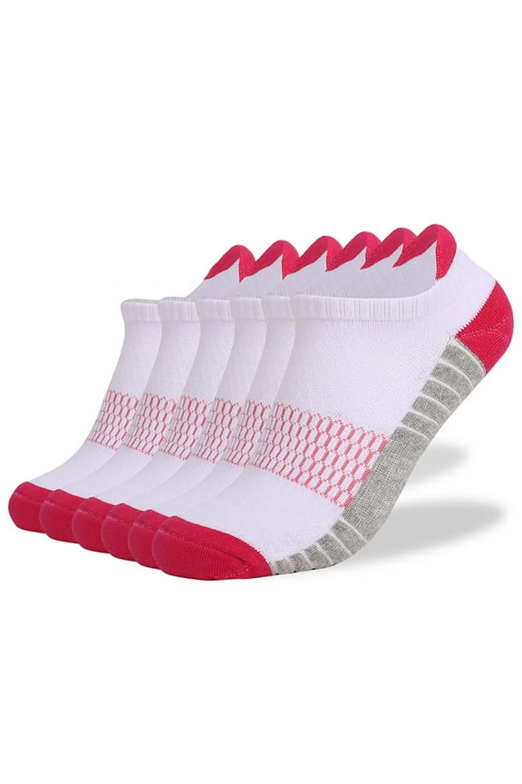 6PC Ankle Athletic Running Socks Low Cut Sports Socks for Men and Women Comfortable Exercise Socks Running and Workouts Breathable Lightweight Performance Athletic Socks Workout Sets