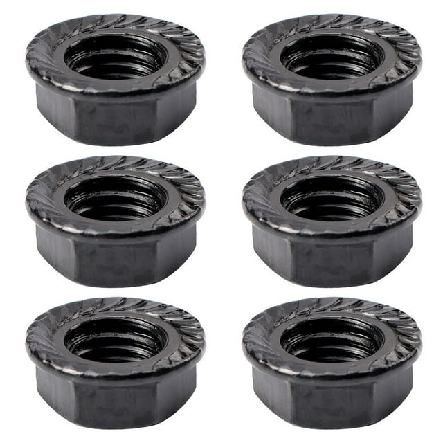 6PC Bicycle Square Hole Central Screw Crank Sprocket Seal Nut M8