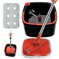 thumbnail image 1 of INWEJIA Spin Mop and Bucket Set, Self-Separating Water System, 360° Rotating Mop Head, Black, for Hardwood Floors, 1 of 6