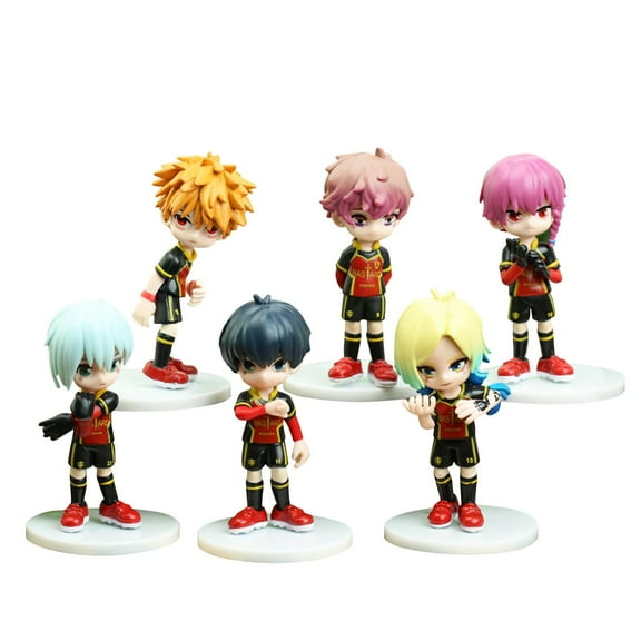 6PC Blue Lock Statue & Cool Anime Character Collection & Anime Cartoon Figure Lovers(A),Blue Lock Figure,Blue Lock,Anime Figurines