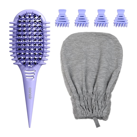 6PC CURL DEFINE FOR LOOSE CURLS W/VOLUME CLIPS & CURL MITT