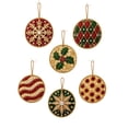 thumbnail image 1 of 6PC Christmas Diamond Art Ornaments Kit, DIY Pearl Beads Hanging Pendant Set for Tree Decor, 3D Mosaic Craft Gemstone Dots Painting for Adults & Beginners, Festive Home Decoration, 1 of 4