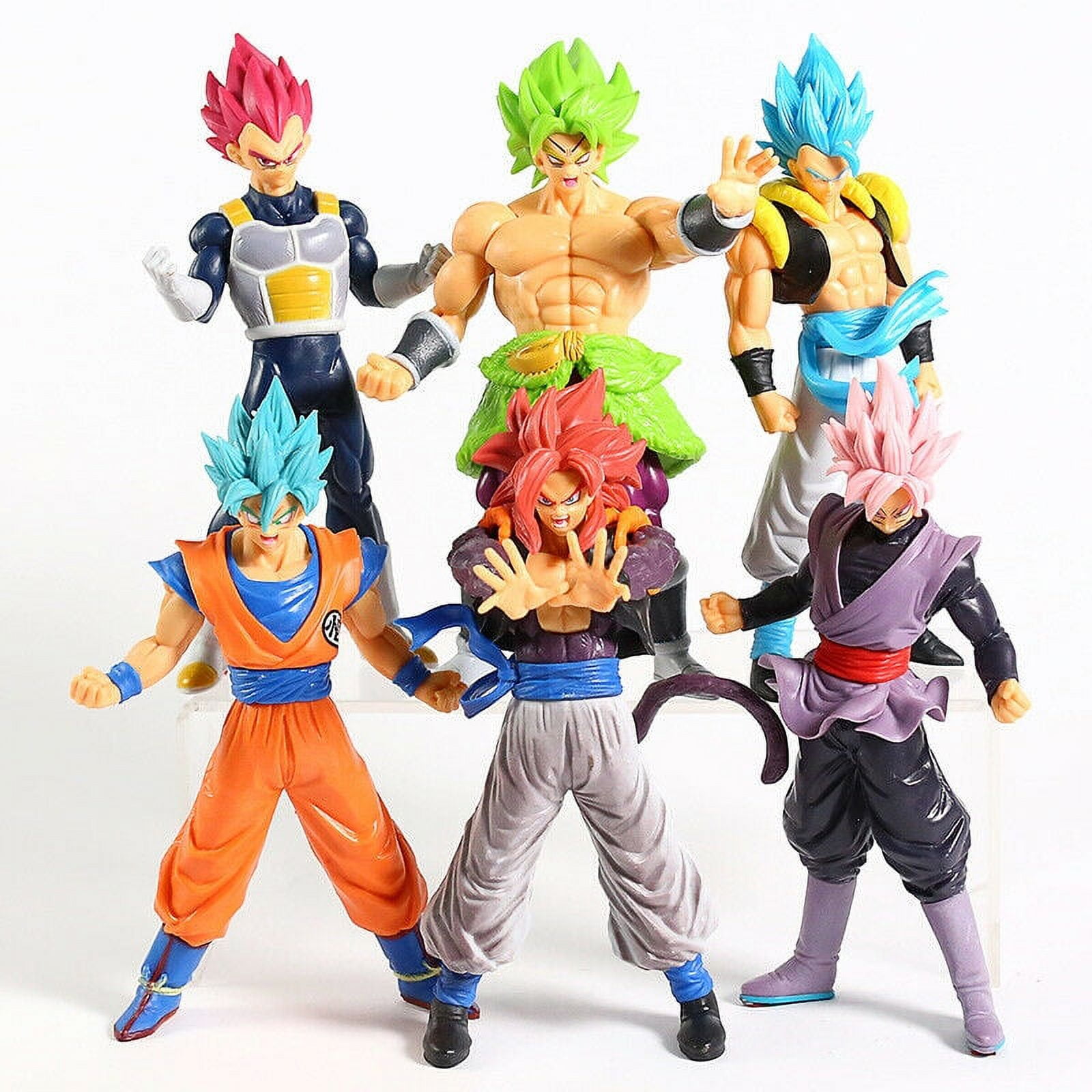 6Pc Dragon Ball Z Figures Set Saiyan Goku Son Blue Gokou Vegeta Broly 7In.  Dragon Ball Super Dbs Anim Cartoon Figure (Bulk Package) - Walmart.Com