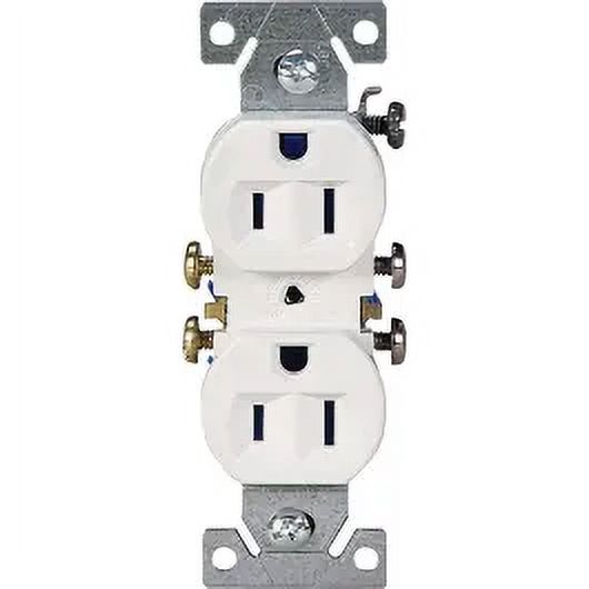 6PC Eaton Wiring Devices 270W Duplex Receptacle, 2 Pole, 15 Amp, 125 Volt, Pushin, Side Wiring
