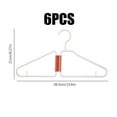 thumbnail image 1 of 6PC Foldable Hanger - Foldable Coat Laundry Hangers, Portable Folding Clothes Hanger for Travel, Folding Hangers Space Saving, 1 of 5