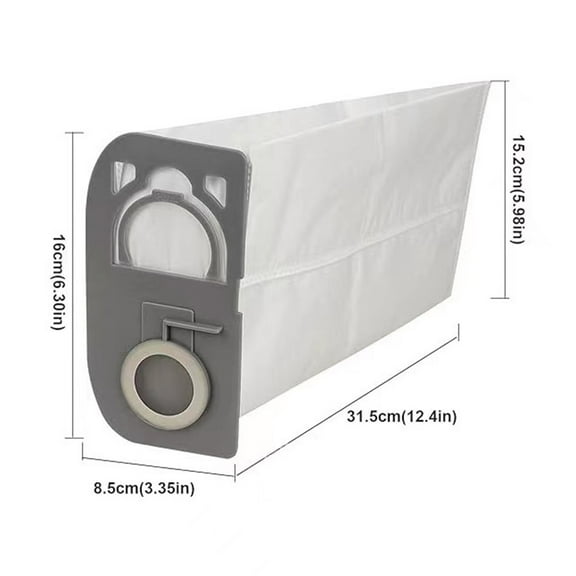 6PC For Riccar R25 Series Vacuum Cleaner Bags with Charcoal-Infused Gray R25S, R25D