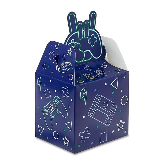 Navy Blue Gamer Treat Boxes, 6 Count, by Way To Celebrate