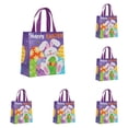 thumbnail image 1 of 6PC Happy Easter Bags Bunny Carrot Chick Egg Treat Gift Non-Woven Bags with Handles for Gifts Wrapping, Egg Hunt, Easter Party Supplies, 8.66"x9.05", 1 of 9