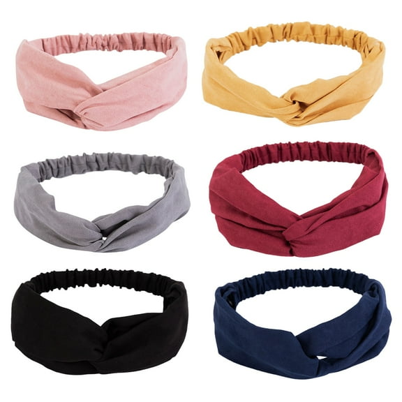 6PC Headbands for Women - Stylish Hair Accessories for Girls - Versatile Headwear for Everyday Use for Sports and Casual Outfits 6PCS