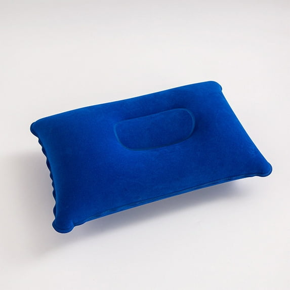 6PC Inflatable Pillow, 34x22cm Colorful Throw Pillow, Blow Up Inflatable Pillow for Travel Camping, Flocked Air Pillow, Portable Inflatable Cushion for Travel Hiking Beach Outdoors Fishing