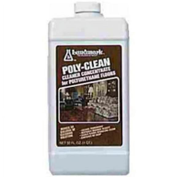 6PC Lundmark Wax Lundmark 3227F32-6 Poly-Clean For Polyurethane Floors, 1 Quart