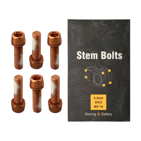 6PC M5X18 Mtb Alloy Bolts Handlebar Stem Shifter Screws Fasteners