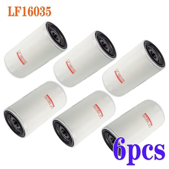 6PC Oil Filter LF16035 Fits For 89-18 Cummins 5.9L 6.7L Free Shipping