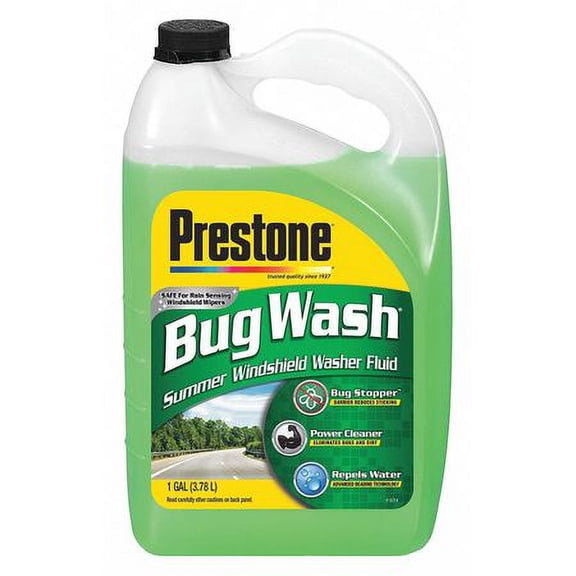 6PC PRESTONE Windshield Washer 1 gal Size Bottle