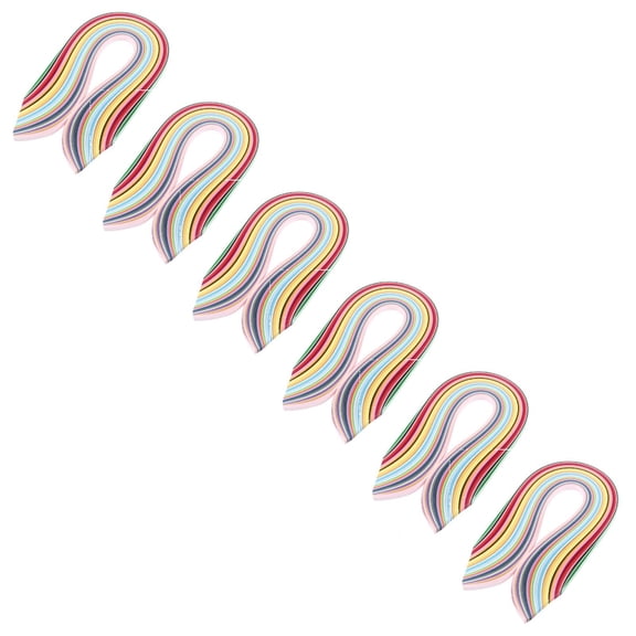 6PC Quilling Paper Strips, Paper Quilling Set Diy, Qyaukm 720 Multicolor Quilling Paper Strips in 36 Colors, 540 Mm Length 3Mm Width, Arts and Craft, Card Design Making, Paper Flower Making