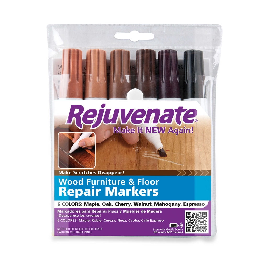 6PC Rejuvenate Rejuvenate RJ6WM Wood Furniture and Floor Repair Markers