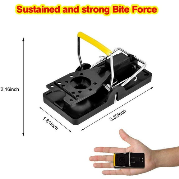 6PC Reusable Rat Trap Catching Mice Mouse Mousetrap Spring Rodent Trap Catcher